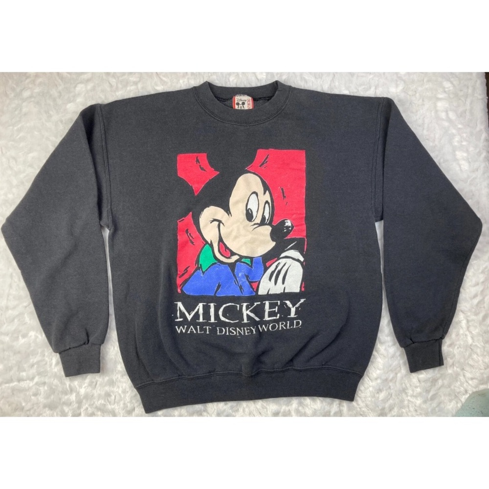 Mickey Walt Disney World Black Crewneck Sweater